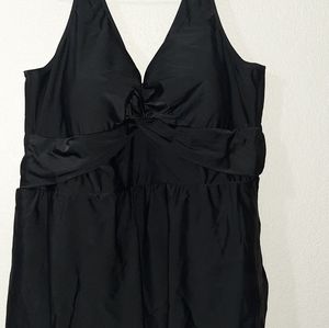 Plus size wireless swim dress